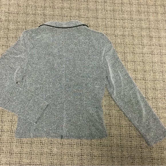 SOLD!     Rag Black & White Short Waisted Suit Blazer Jacket Size 10 Medium - Picture 4 of 4